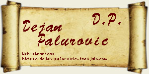 Dejan Palurović vizit kartica